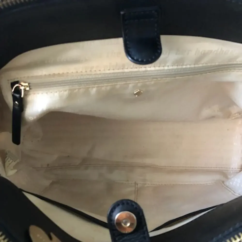 Kate Spade Black/Cream Satchel